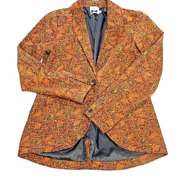 Volcom Rip It Paisley Thin Wale Corduroy Tailored Blazer - Picture 9 of 13